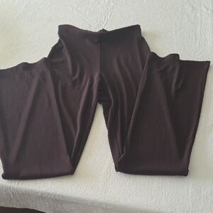 Women's Dark Brown Stretch Flare Leg Pullons